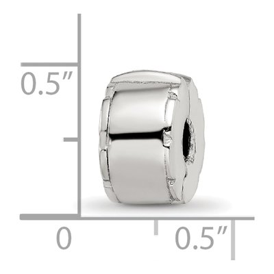 Sterling Silver Hinged Clip Bead – view 5