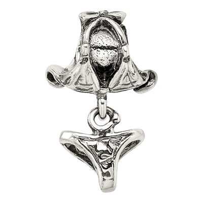 Sterling Silver Kids Swimsuit Dangle Bead – view 5