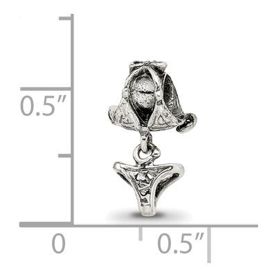 Sterling Silver Kids Swimsuit Dangle Bead – view 6