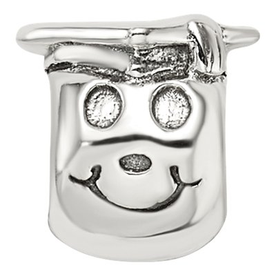 Sterling Silver Kids Happy Graduate Bead – view 5