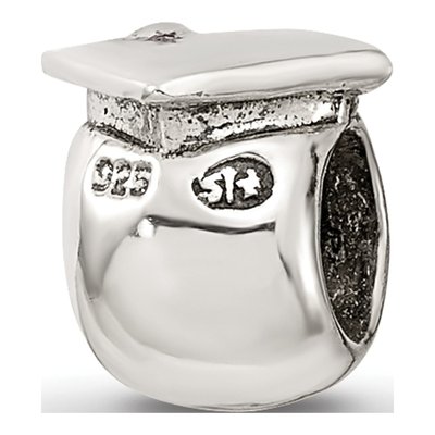 Sterling Silver Kids Happy Graduate Bead – view 7