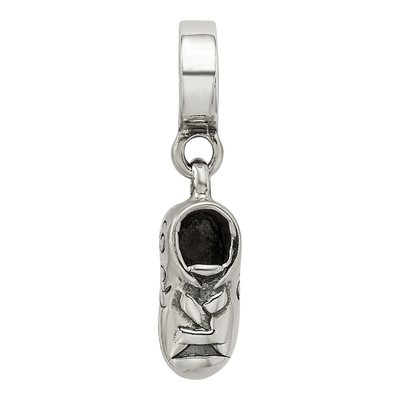 Sterling Silver Baby Shoe Dangle Bead – view 5