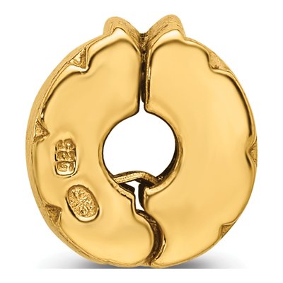 Gold-Plated Sterling Silver Hinged Clip Bead – view 4