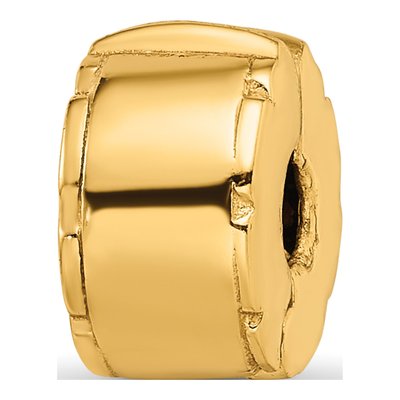 Gold-Plated Sterling Silver Hinged Clip Bead