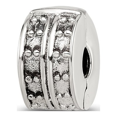 Sterling Silver Hinged Clip Bead