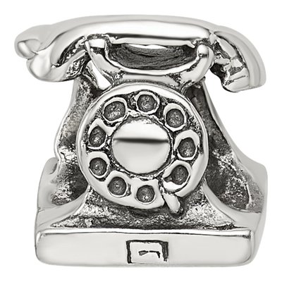 Sterling Silver Telephone Bead – view 4