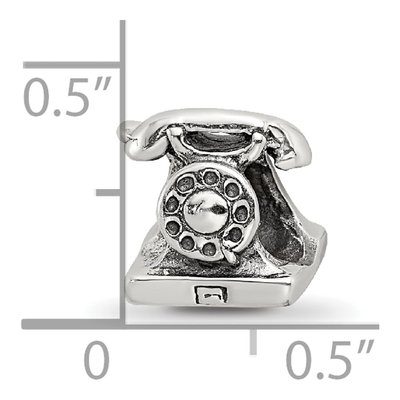 Sterling Silver Telephone Bead – view 6