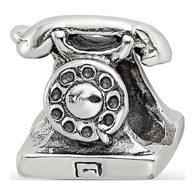 Sterling Silver Telephone Bead