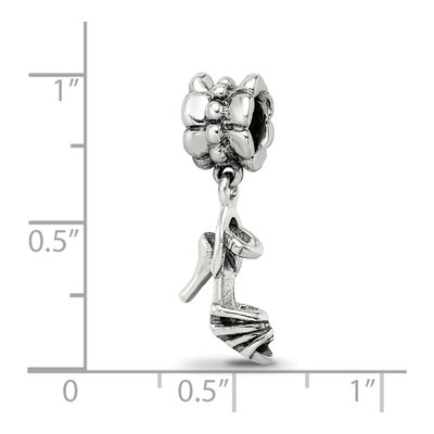 Sterling Silver High Heel Shoe Dangle Bead – view 5