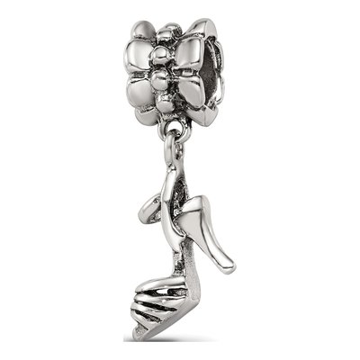 Sterling Silver High Heel Shoe Dangle Bead – view 7