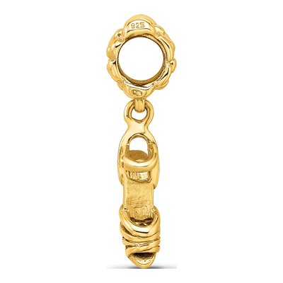 Gold-Plated Sterling Silver High Heel Shoe Dangle Bead – view 4