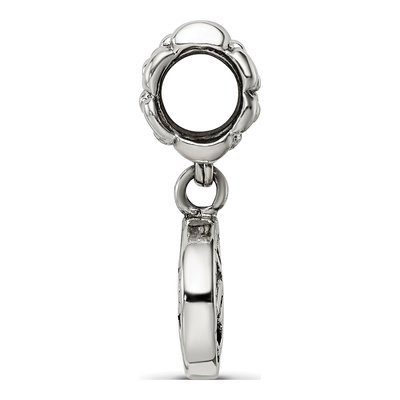 Sterling Silver Om Symbol Dangle Bead – view 4