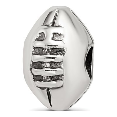 Sterling Silver Kids Football Bead