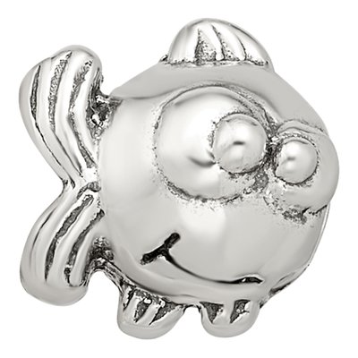 Sterling Silver Kids Fish Bead – view 5