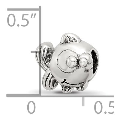 Sterling Silver Kids Fish Bead – view 6