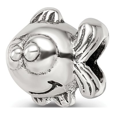 Sterling Silver Kids Fish Bead – view 7