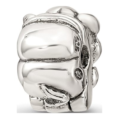 Sterling Silver Kids Elephant Clip Bead – view 5