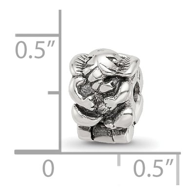 Sterling Silver Kids Elephant Clip Bead – view 6