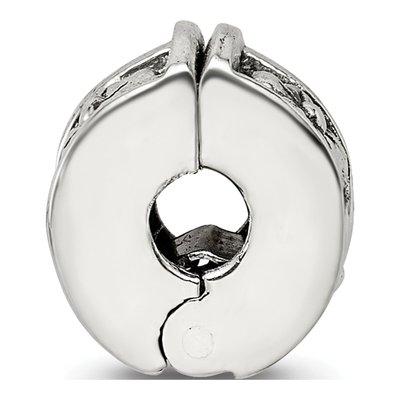Sterling Silver Floral Hinged Clip Bead – view 4