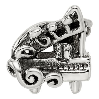 Sterling Silver Baby Grand Piano Bead – view 6