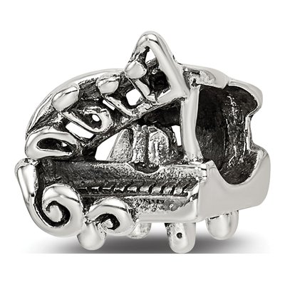 Sterling Silver Baby Grand Piano Bead
