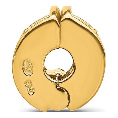 Gold-Plated Sterling Silver Floral Clip Bead – view 3