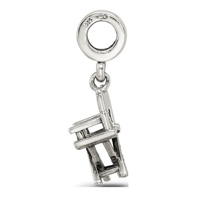 Sterling Silver Director's Chair Dangle Bead – view 4