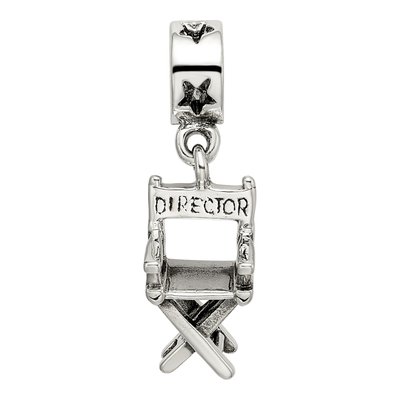 Sterling Silver Director's Chair Dangle Bead – view 6
