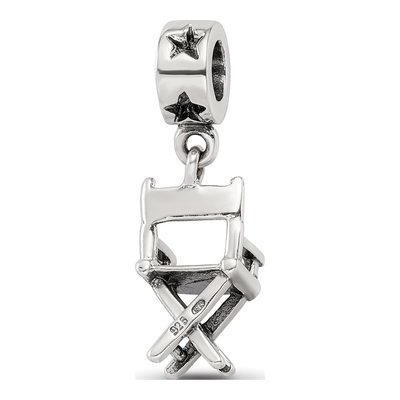 Sterling Silver Director's Chair Dangle Bead – view 7