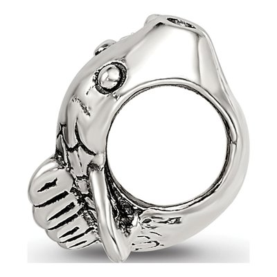Sterling Silver Fish Bead – view 2