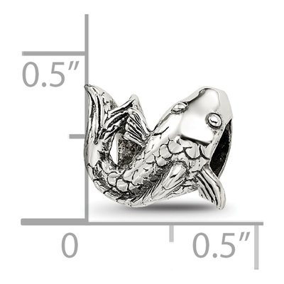 Sterling Silver Fish Bead – view 6