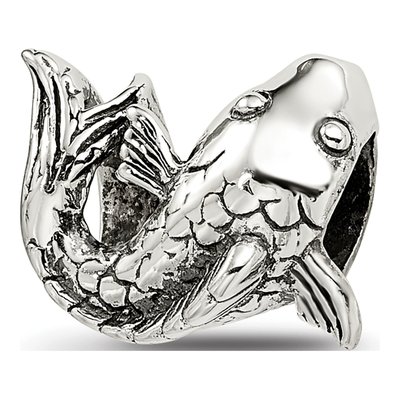 Sterling Silver Fish Bead