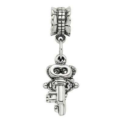 Sterling Silver Three Keys Dangle Bead – view 6