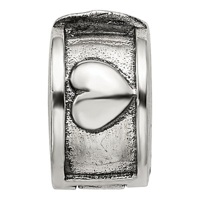 Sterling Silver Hinged Heart Clip Bead – view 5