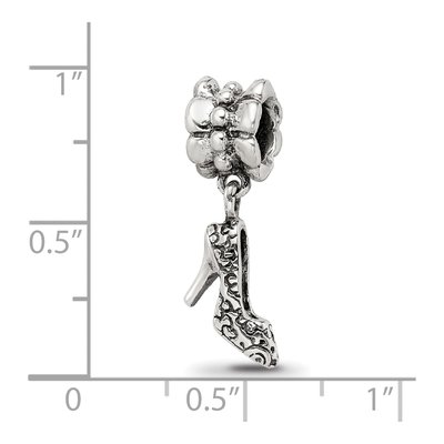 Sterling Silver High Heel Shoe Dangle Bead – view 5