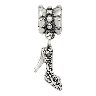 Sterling Silver High Heel Shoe Dangle Bead – view 6