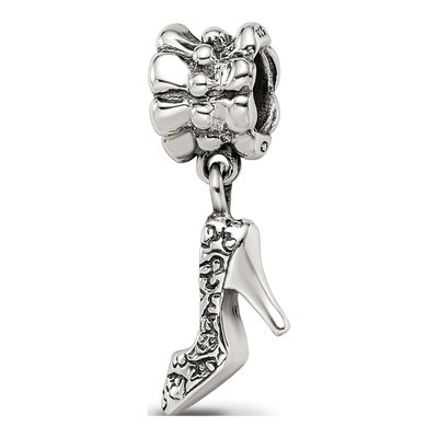 Sterling Silver High Heel Shoe Dangle Bead – view 7