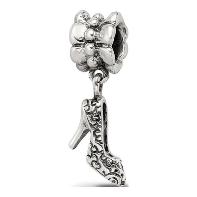 Sterling Silver High Heel Shoe Dangle Bead
