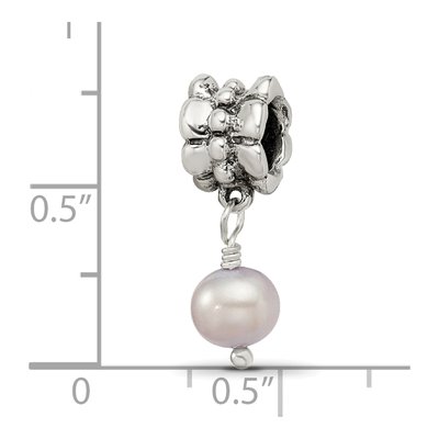 Sterling Silver Freshwater Cultured Pearl Dangle Bead – view 5