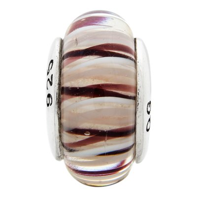 Sterling Silver Brown Glass Bead – view 4