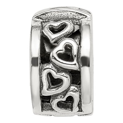 Sterling Silver Hinged Hearts Clip Bead – view 5