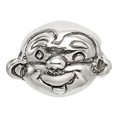 Sterling Silver Kids Monkey Bead – view 3