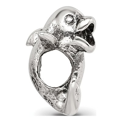 Sterling Silver Kids Dolphin Bead – view 4
