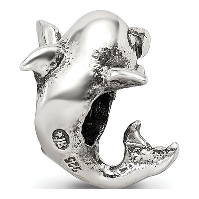 Sterling Silver Kids Dolphin Bead – view 7