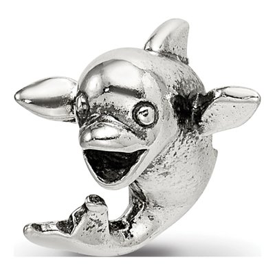 Sterling Silver Kids Dolphin Bead