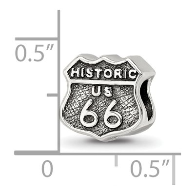 Sterling Silver Route Bead – view 6