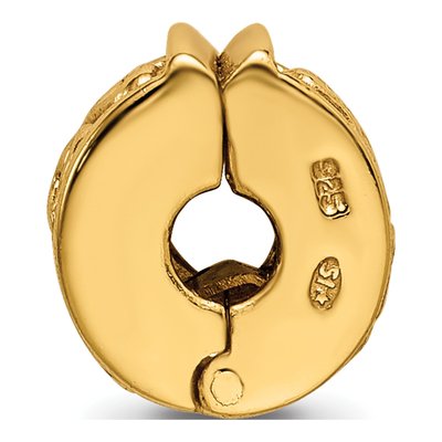 Gold-Plated Sterling Silver Hinged Hearts Clip Bead – view 4