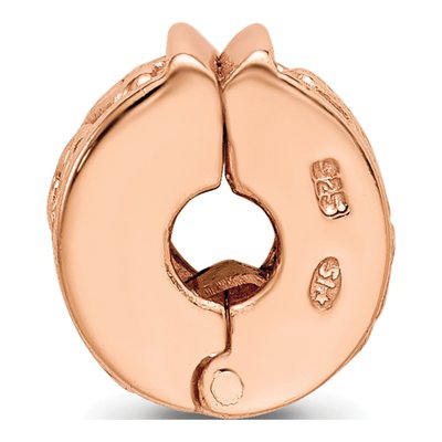 Rose Gold-Plated Sterling Silver Hearts Clip Bead – view 3