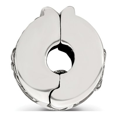 Sterling Silver Floral Hinged Clip Bead – view 4