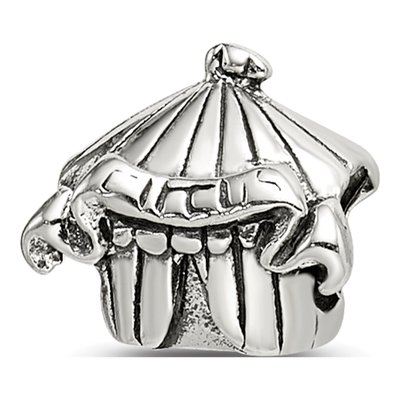Sterling Silver Circus Tent Kids Bead
